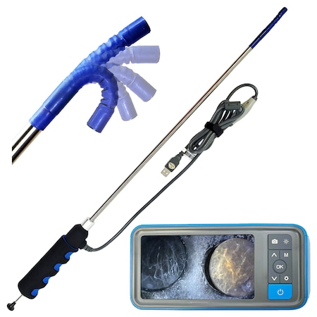 Vividia Articulating Borescope, 8.5mm, 16.5 Long, 180 Degree, 4.5 Monitor VA 400 M